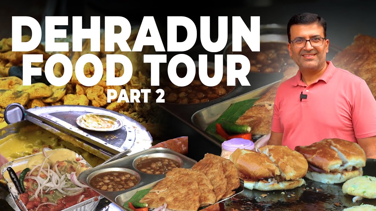 DISCO Rajma Chawal @ Dehradun Moti Bazar Food Tour, Part 2 I Best Chai, Katlambe Chole, Bun Tikki