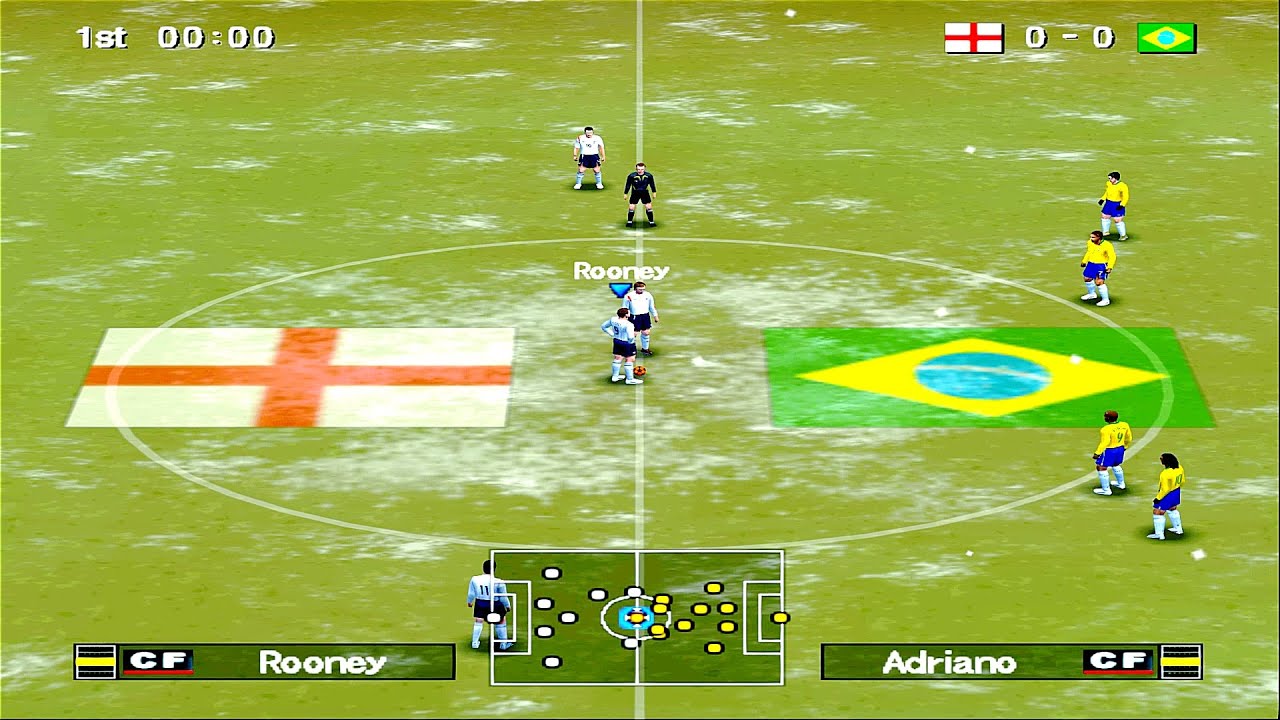 Winning Eleven 10 - Англия против Бразилии | PS2