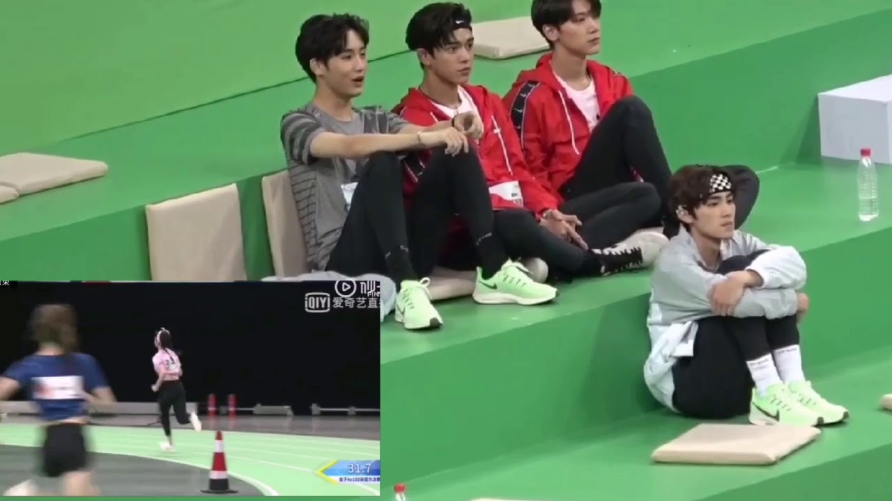 wayv(winwin,lucas,ten,xiaojun) reaction to kyulkyung's relay race