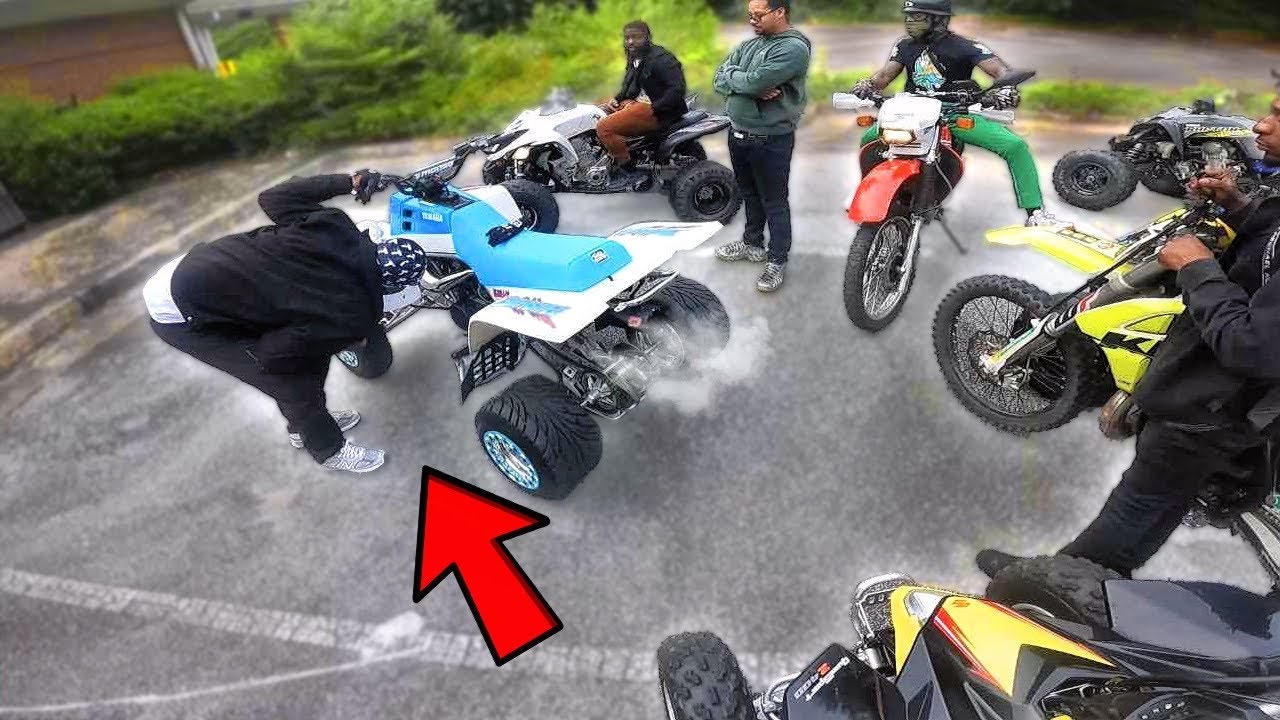 His Banshee 350 CAUGHT ON FIRE.. **R.I.P MOTOR**