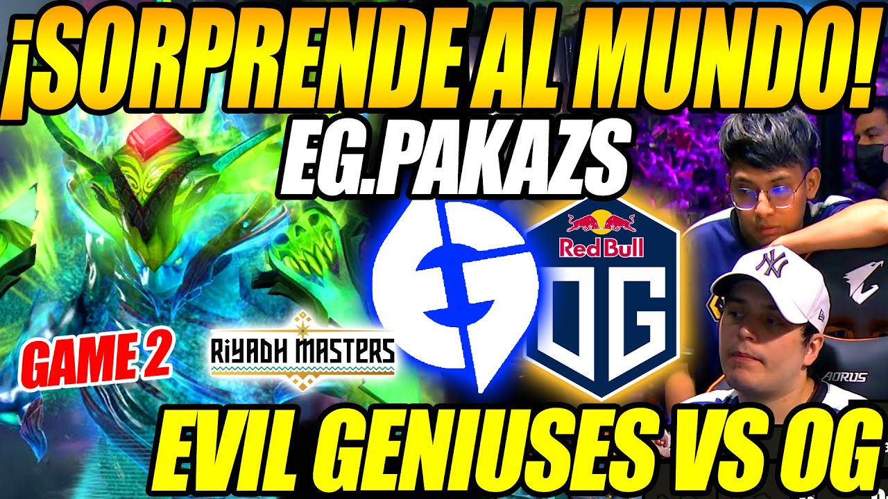 🔥PAKAZS SORPRENDE AL MUNDO!!🔥 EG VS OG, EL MEJOR MORPHLING DE SA🔥 Riyadh Masters 2023 Dota2