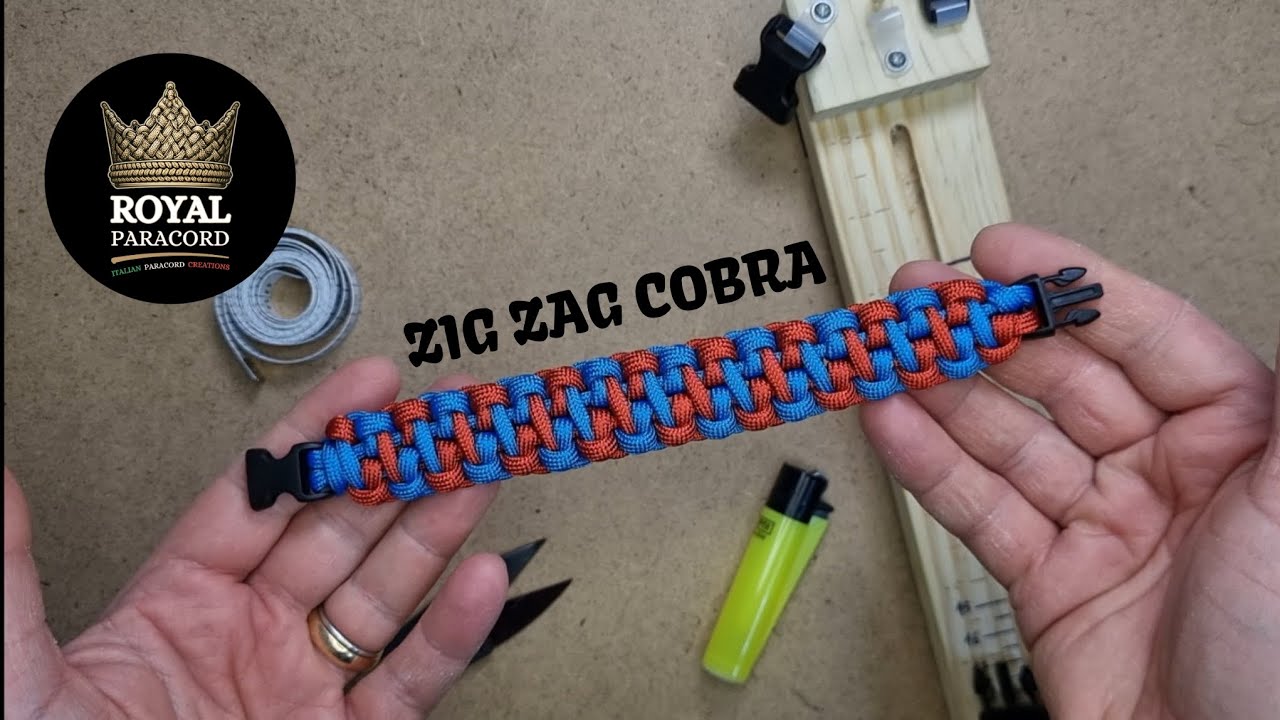 Bracciale Paracord ZIG ZAG COBRA Paracord Bracelet Tutorial