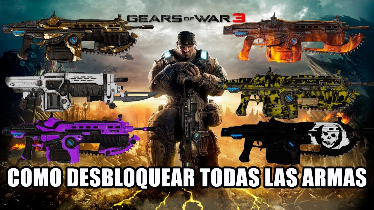 Gears of war 3: Como desbloquear todas las SKINS de las armas (camuflajes de las armas)