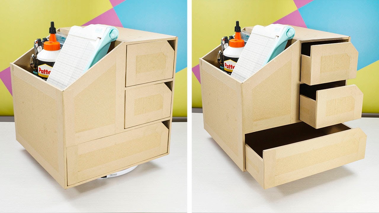 ORGANIZADOR DE CARTÓN CON 3 CAJONES PARA ESTANTERÍA KALLAX DE IKEA
