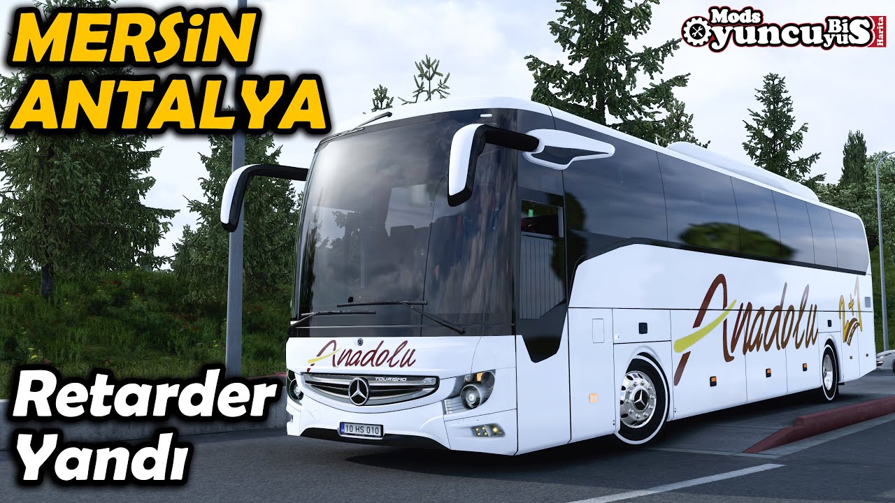 RETARDER ALEV ALDI !! MERSİN - ANTALYA ARASI BOL VİRAJLI YOLU GİDİYORUZ | ETS2 1.47 !!