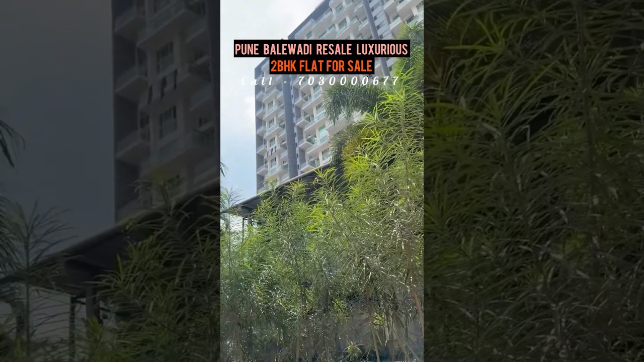 Pune Balewadi 2bhk/ Resale luxurious Ready to move/Biggest all amenities project flat for sale.