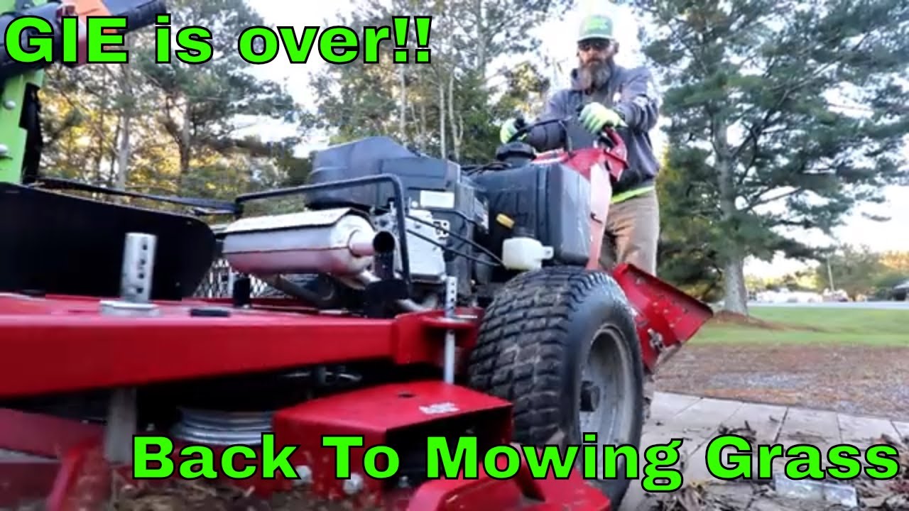 GIE EXPO is Over Back To Mowing Grass