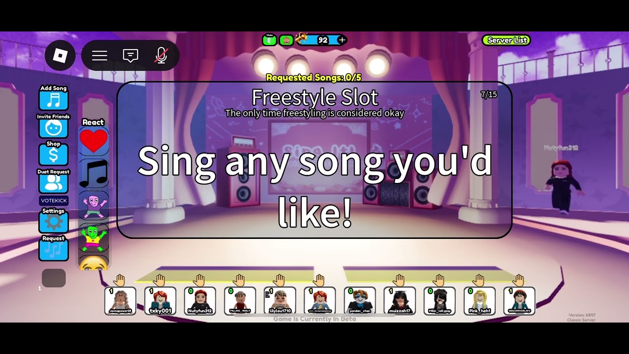 Me playing sing it 