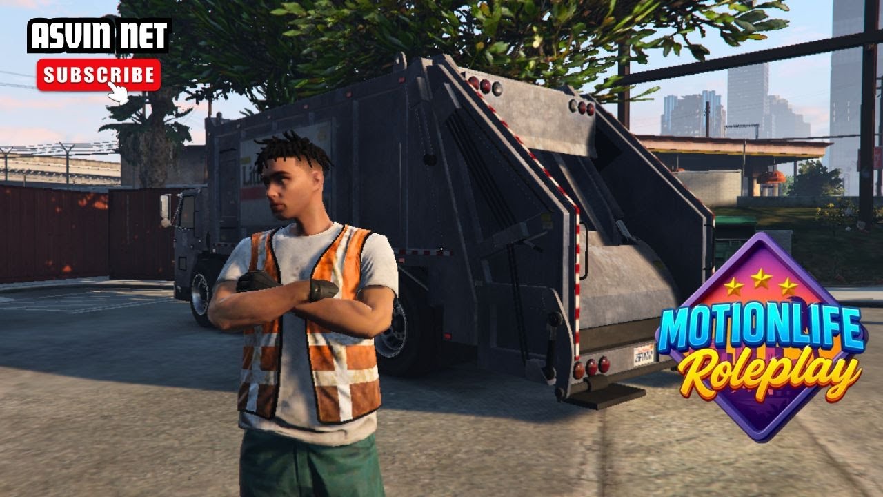 Kerja Tukang Sampah - GTA Roleplay #motionliferp #asvinnet #games #gaming #windahbasudara