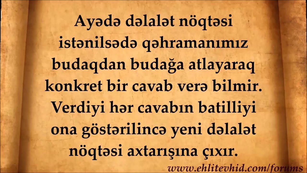 Hənəfilərlə Sələfilər Arasında Şəfaət Münazirəsi