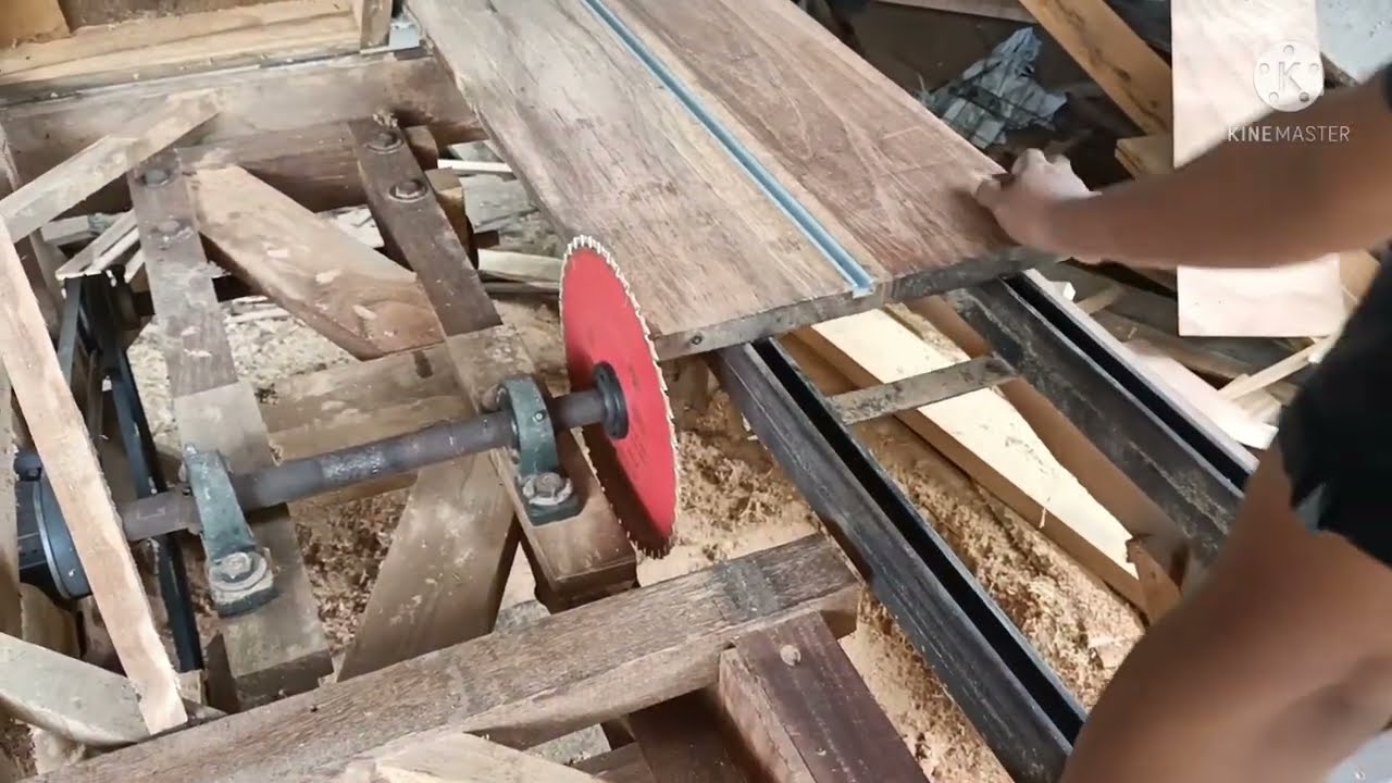 table Saw rakitan Dengan sliding