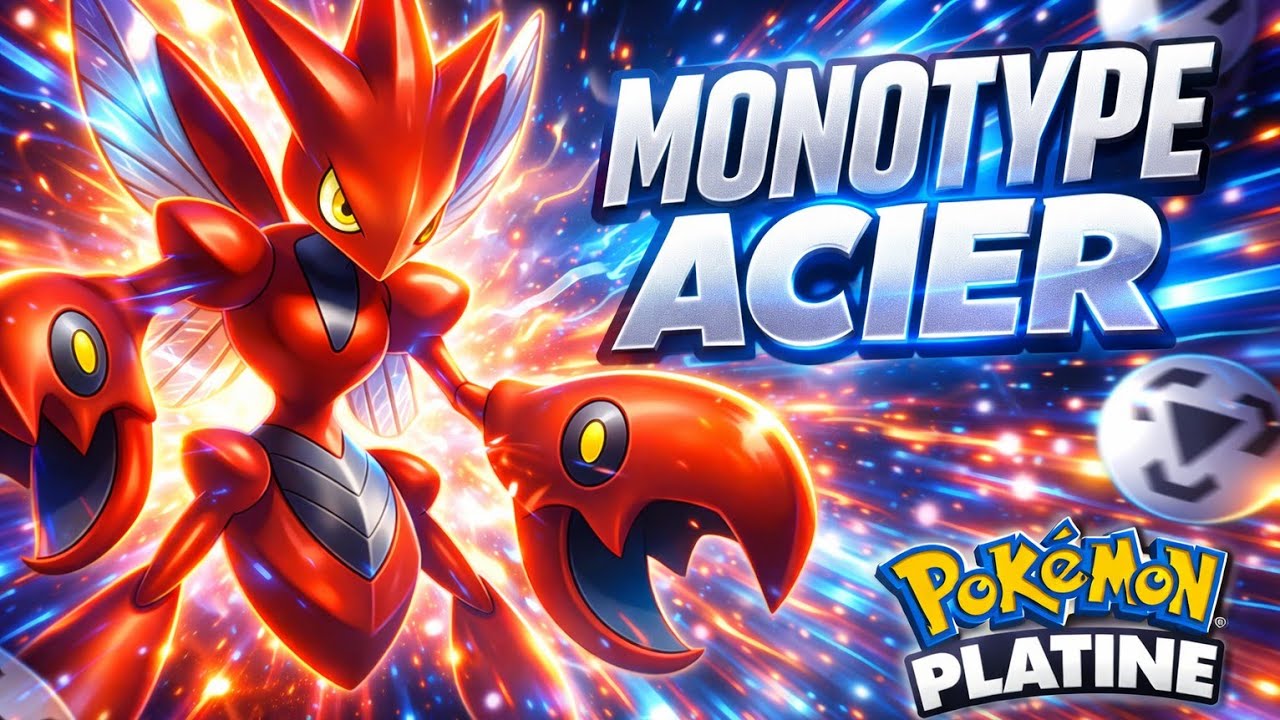 J'ai fini Pokémon PLATINE, mais en Monotype ACIER !