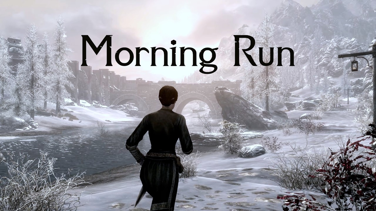 Solitude to Riften - Early Morning Run - Skyrim - Treadmill Run Along