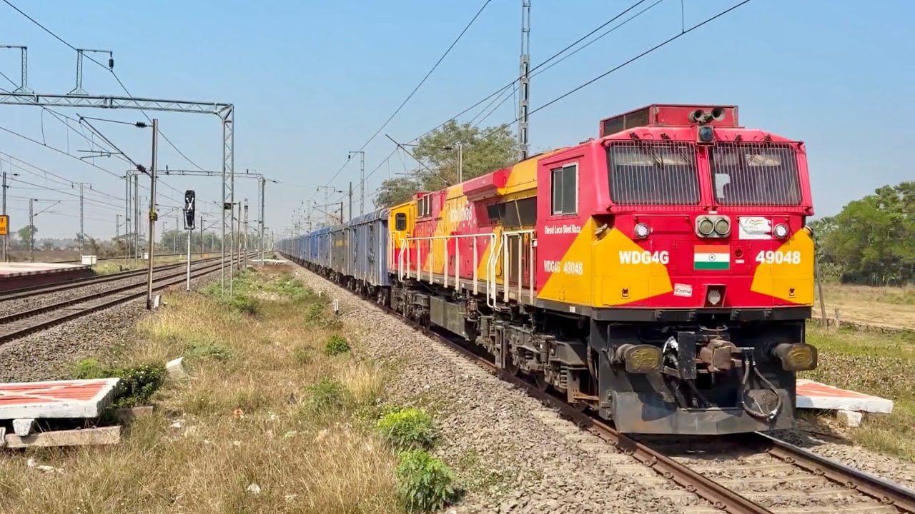 WDG-4G POWER! 4500 HP Beast Thundering with a Massive Freight Train!