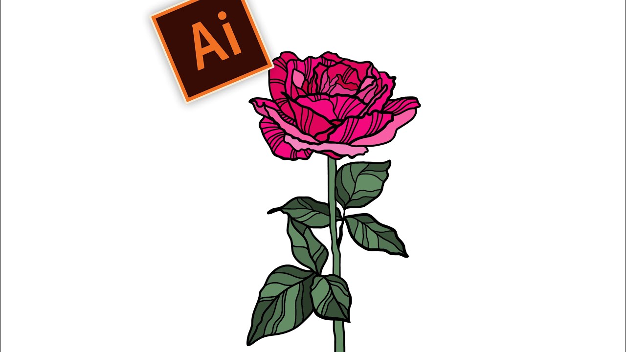 Нарисуй любой цветок в Adobe Illustrator. Классный инструмент иллюстратора.