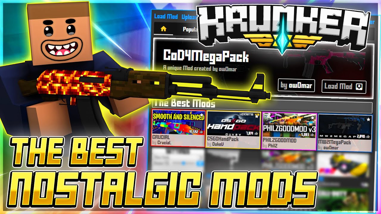 the most NOSTALGIC mods in krunker.io