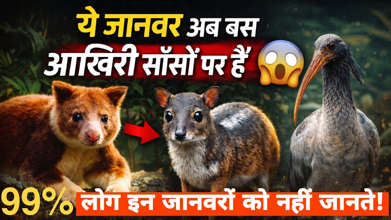 दुनिया के 10 ऐसे Rare Animals जिनका नाम भी इतिहास से मिट रहा है 😱 | Endangered Animals Part 3