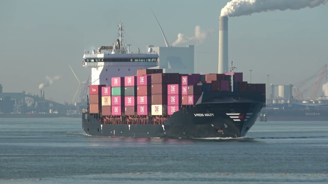 ShipSpotting in Rotterdam, The Netherlands - Part 128 4K