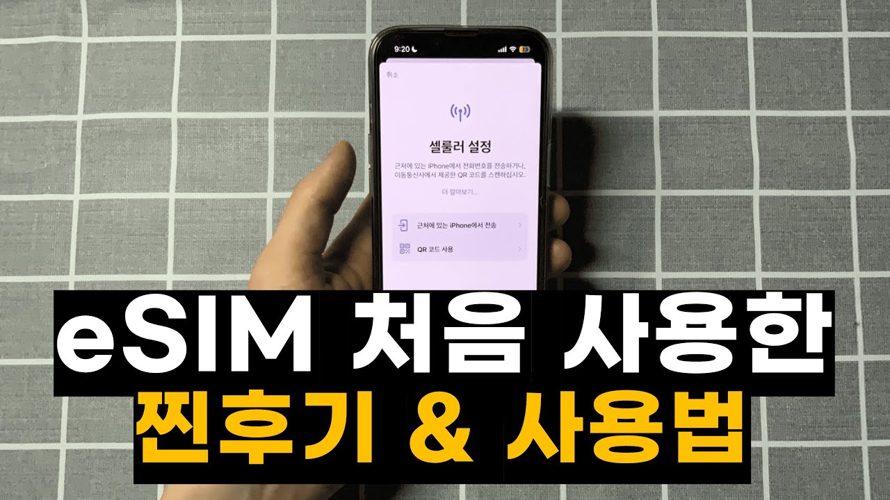 eSIM 일본에서 사용한 후기 및 사용법