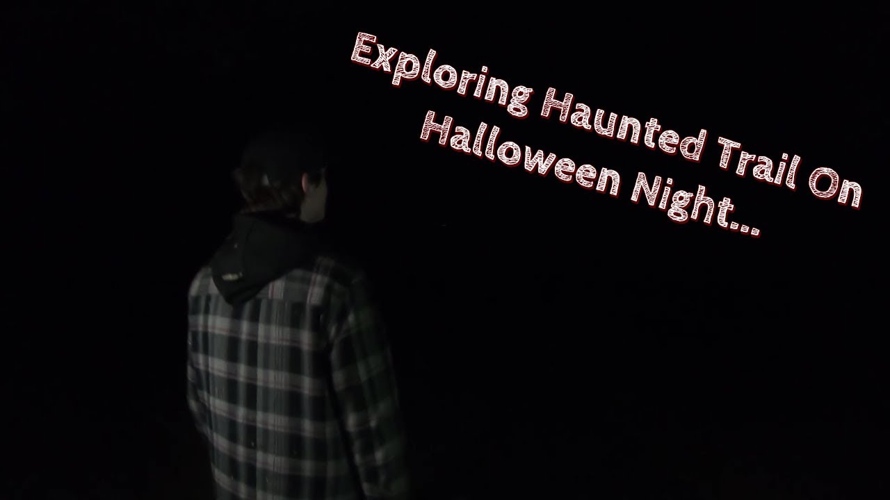Exploring Haunted Trail On Halloween Night ( Found Footage )
