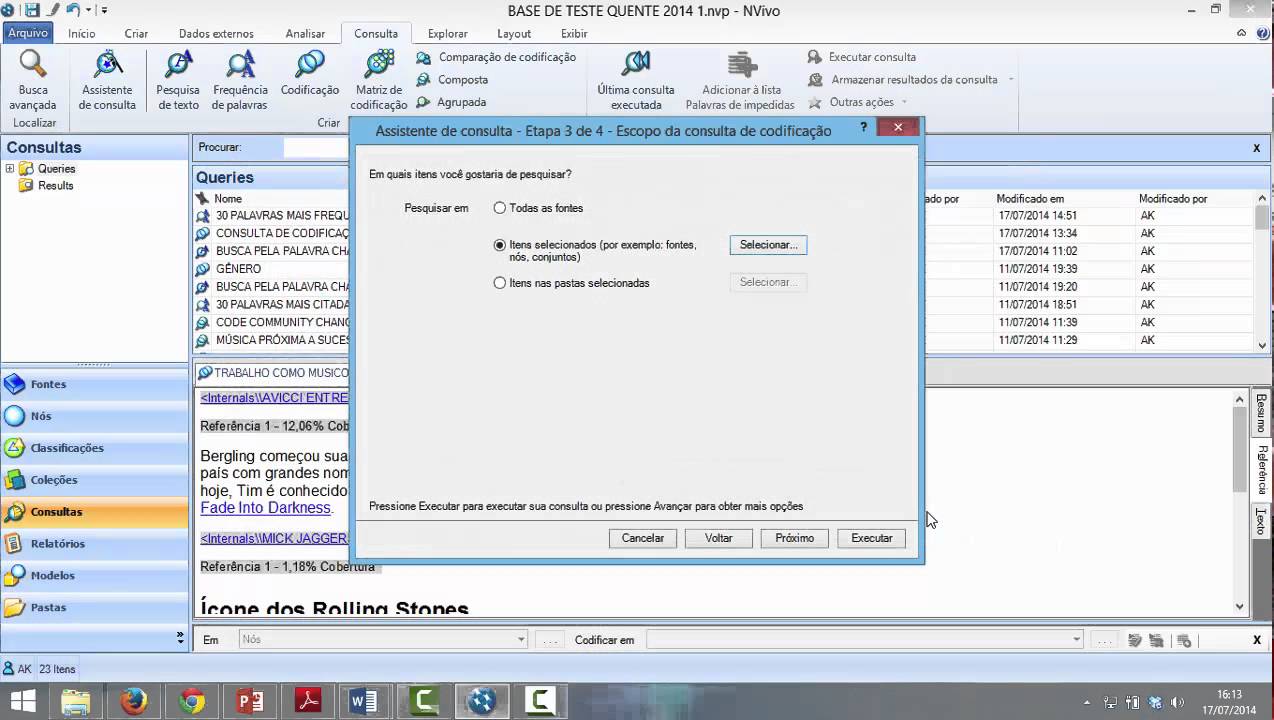 VIDEO 3 DE NVIVO - CONSULTA DE CODIFICACAO