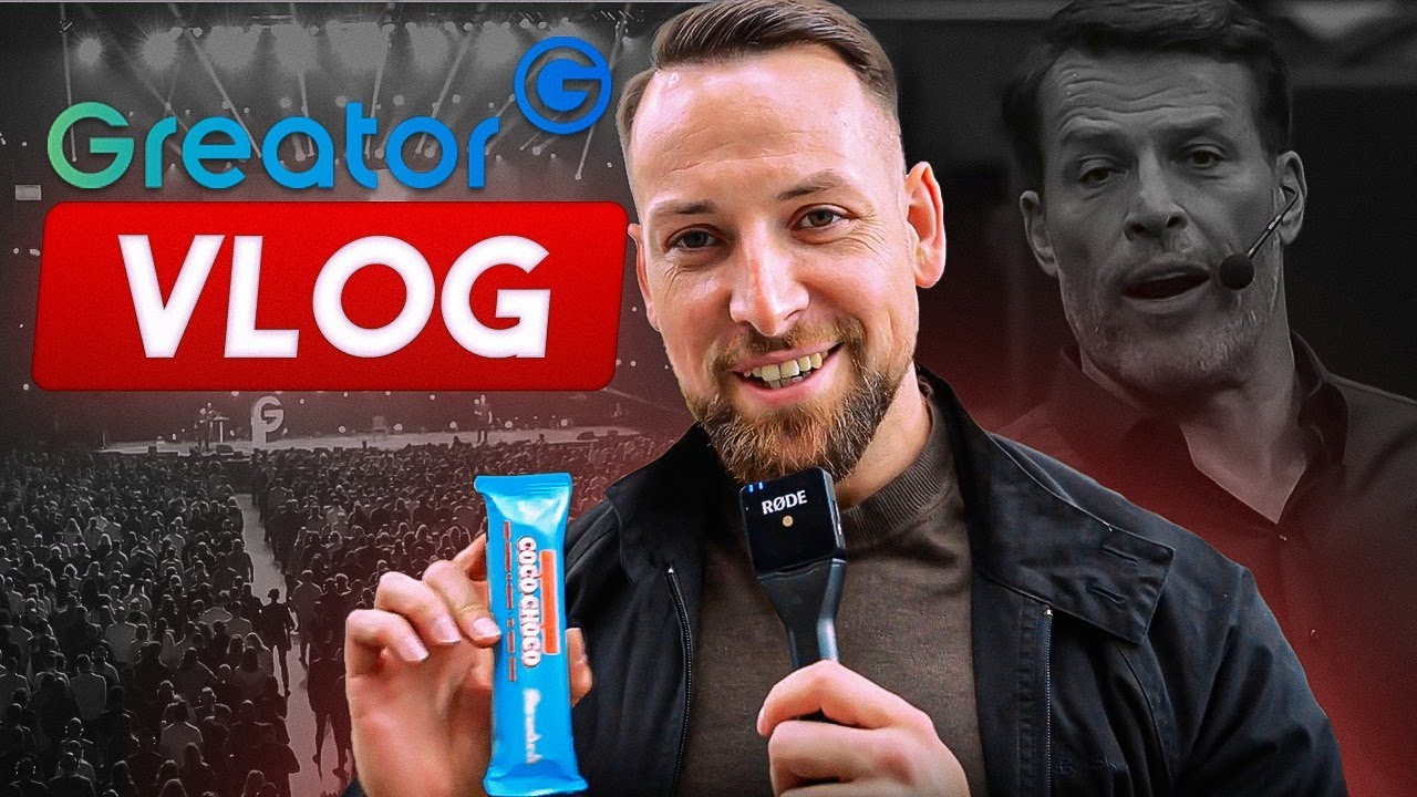 Unterwegs bei GREATOR: Unternehmer, Proteine, Tony Robbins (VLOG)