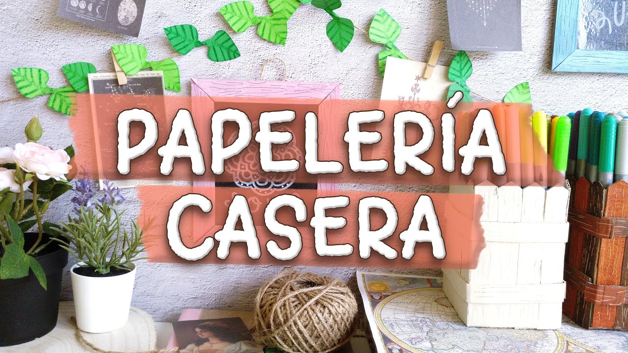 DISEÑO MI PROPIA PAPELERÍA (8) ✂️🎨MANUALIDADES CON PAPEL y CARTÓN para ORGANIZAR TU ESCRITORIO