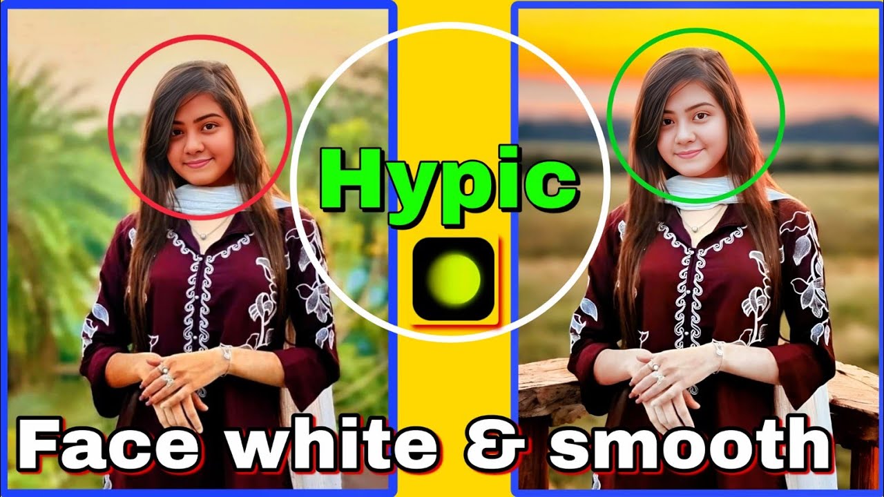 Face white and smooth। Hypic photo editing। RJ technology।