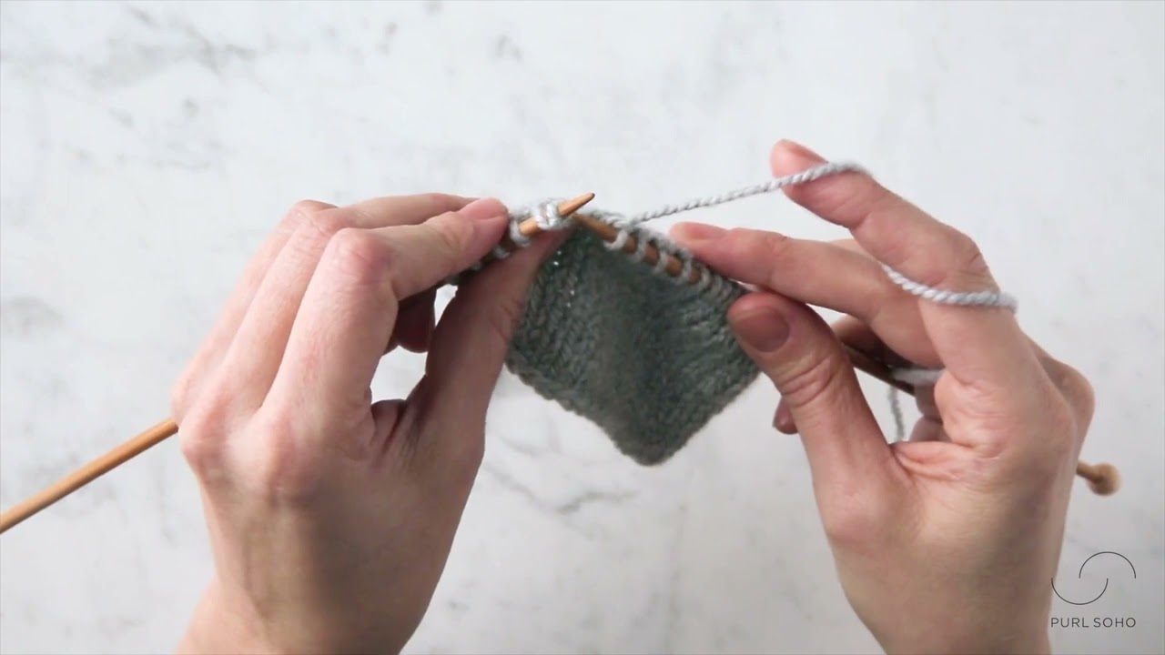 German Short Rows Tutorial | Purl Soho