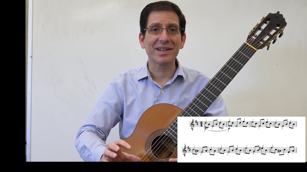 Guided Lesson: Op. 35, #22 in b minor (#5 Segovia Ed.)-Fernando Sor.  Philip Hemmo, classical guitar