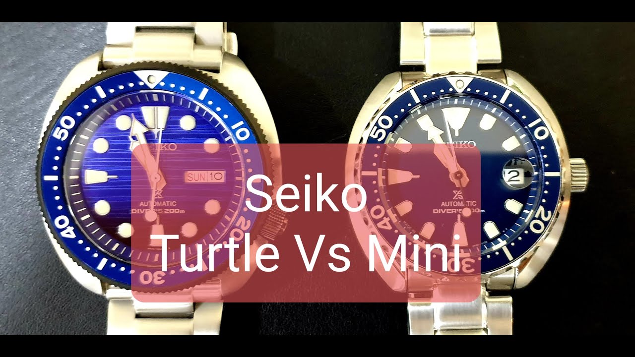 Seiko Turtle Vs Mini Turtle ◇ Comparison | The Watcher