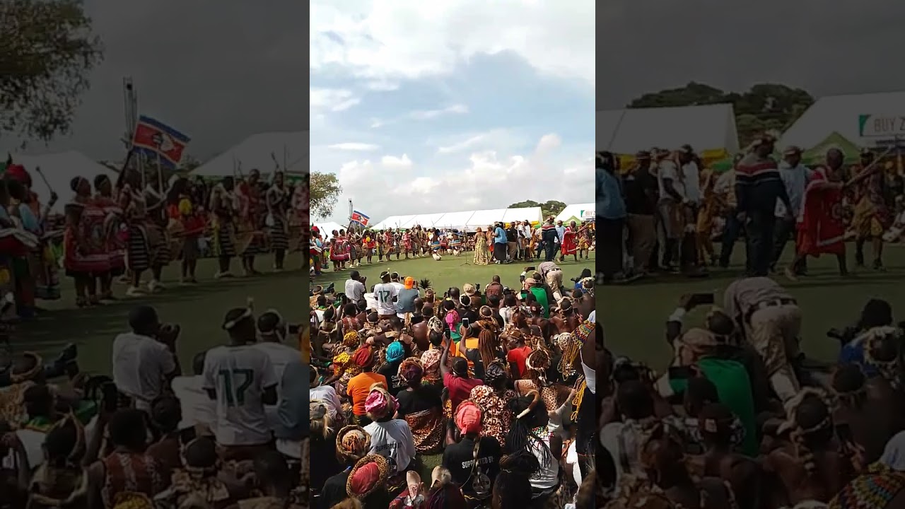 Princess Dr Nikiwe Bam dances during incwala in Zambia 