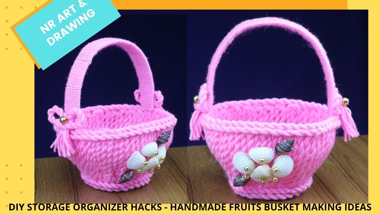 DIY STORAGE ORGANIZER HACKS - HANDMADE FRUITS BUSKET MAKING IDEAS - PLASTIC BOTTLE CRAFT IDEA
