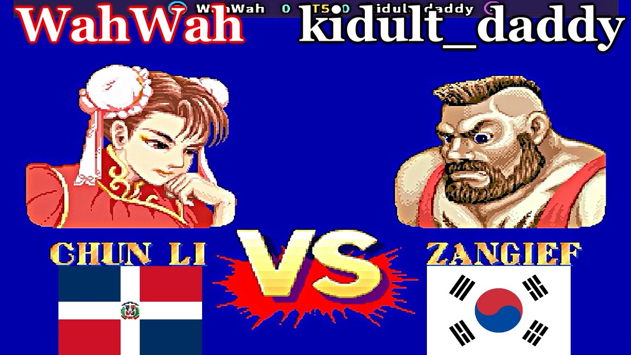 Street Fighter II': Champion Edition - WahWah vs kidult_daddy FT5