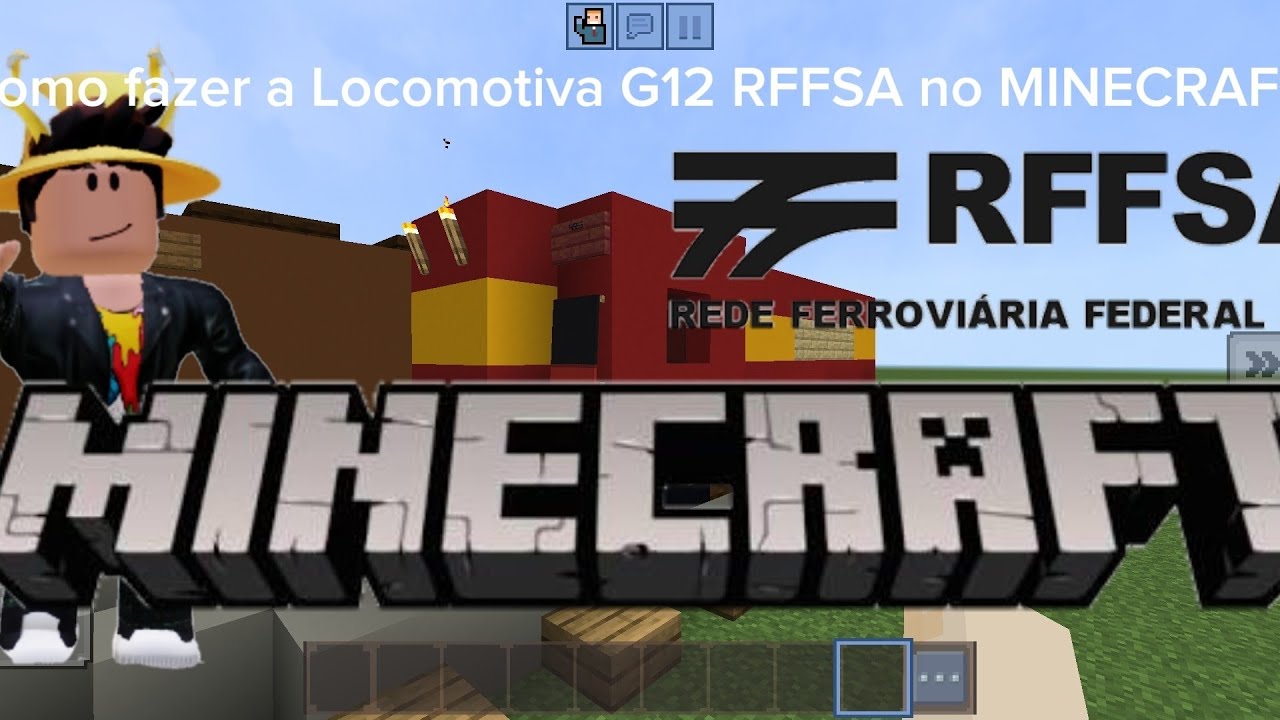 como fazer a locomotiva G12 RFFSA no Minecraft