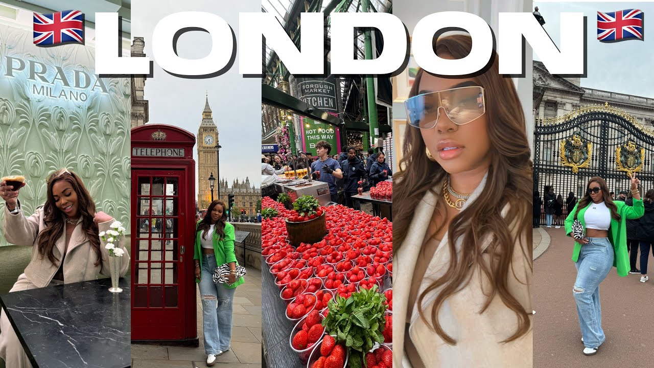 LONDON SOLO TRIP 🇬🇧| BUCKINGHAM PALACE • STREET MARKET • NIGHTLIFE • PRADA CAFE | VLOG
