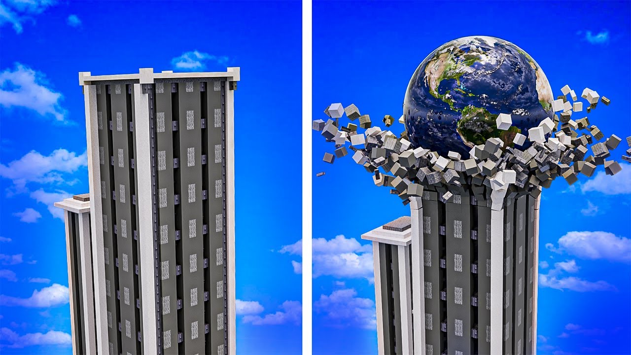 earth vs buildings