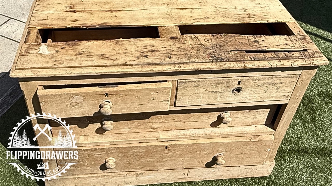 They used this antique as tool storage in a shed so I restored it.