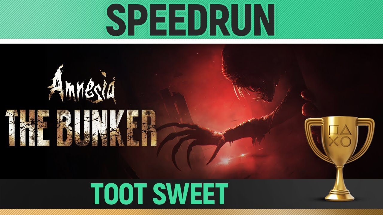 Amnesia: The Bunker - Full Game Speedrun [16:57] - Toot Sweet 🏆 Trophy / Achievement Guide