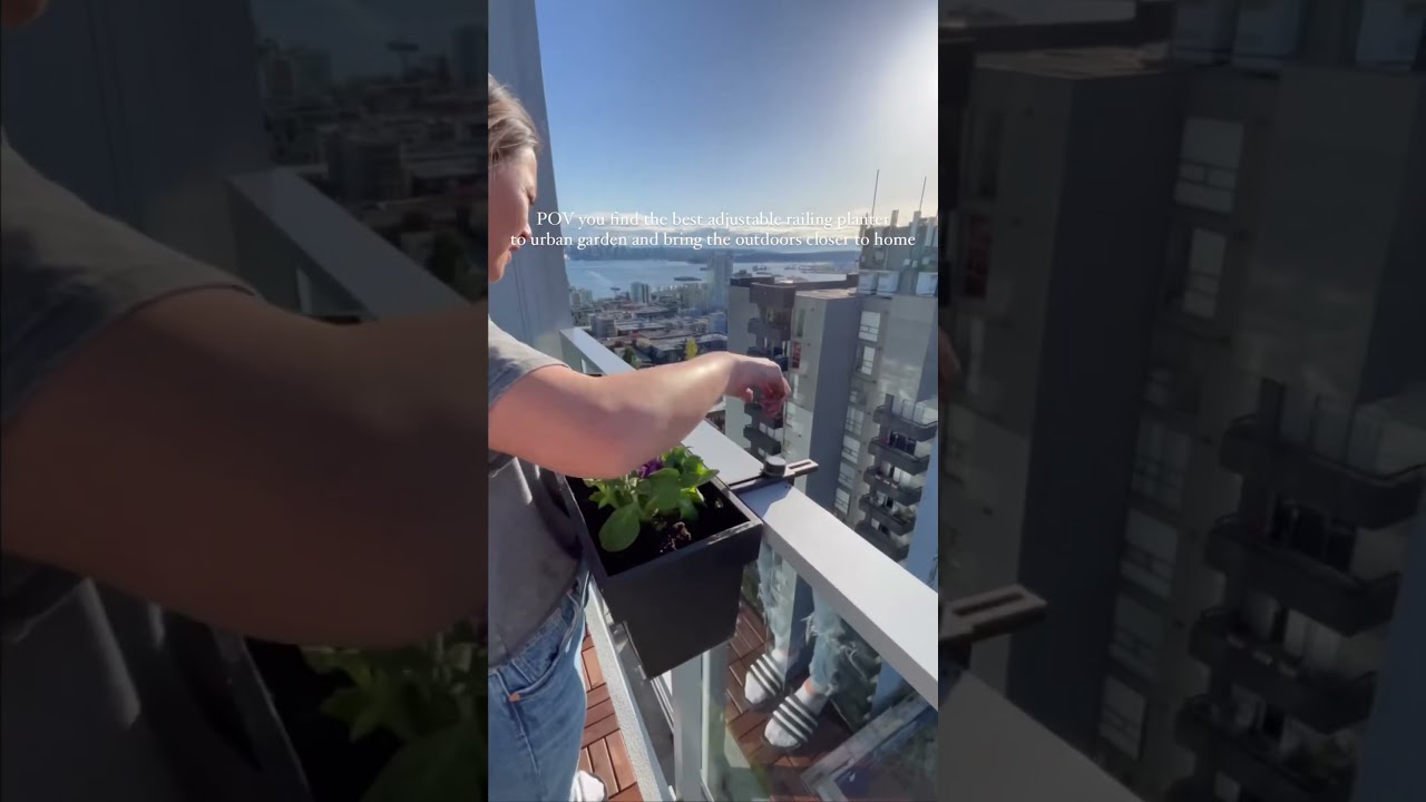 Best Outdoor Railing Planter for your small urban garden #balcony #patiodesign #patiodesign