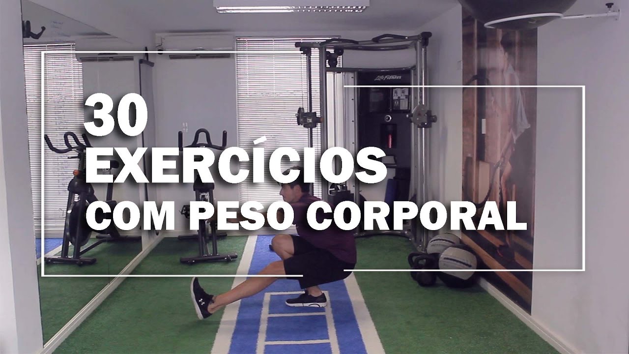 Os 30 melhores exercícios utilizando peso corporal