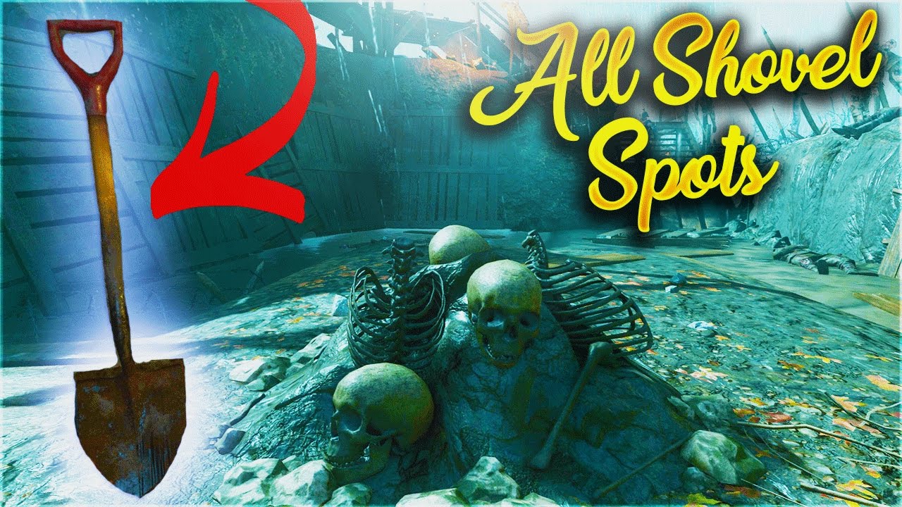 Все локации с лопатами в Origins Remastered! — Обучающее видео Call of Duty Black Ops 3 Zombies C...