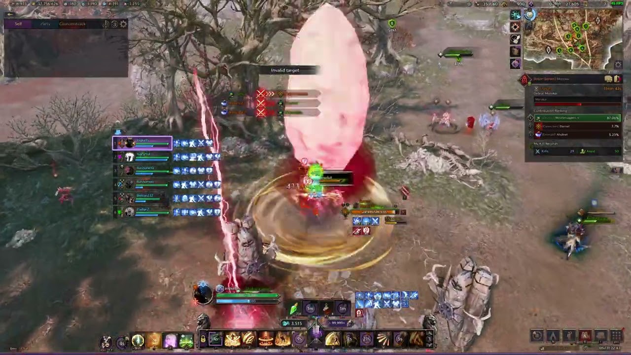 Throne and liberty Interserver shotcaller POV