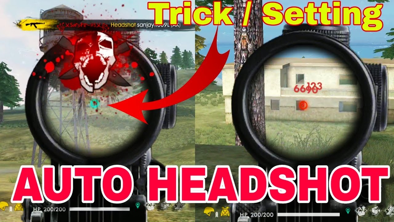 New Trick/Bug For Auto Headshot - Garena Free Fire
