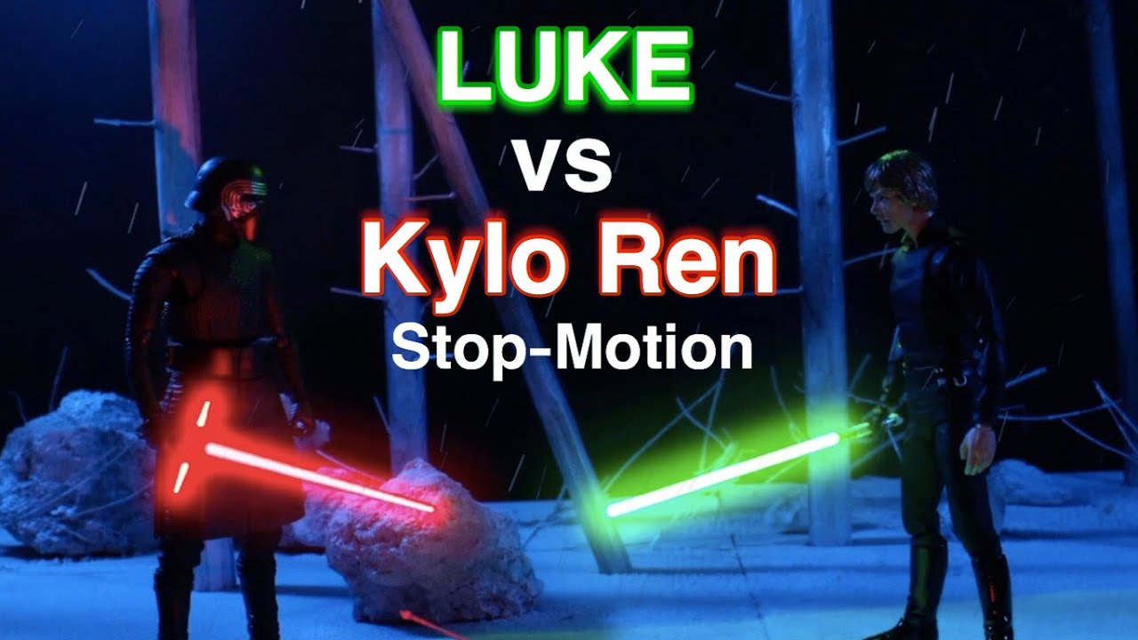 Luke vs Kylo Ren Stop Motion