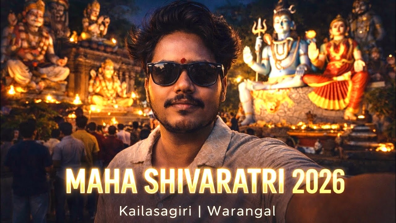 MAHA SHIVARATRI NIGHT VLOG 🌙 | Kailasagiri Temple Warangal | Shiva Parvati Darshan | Family Vlog