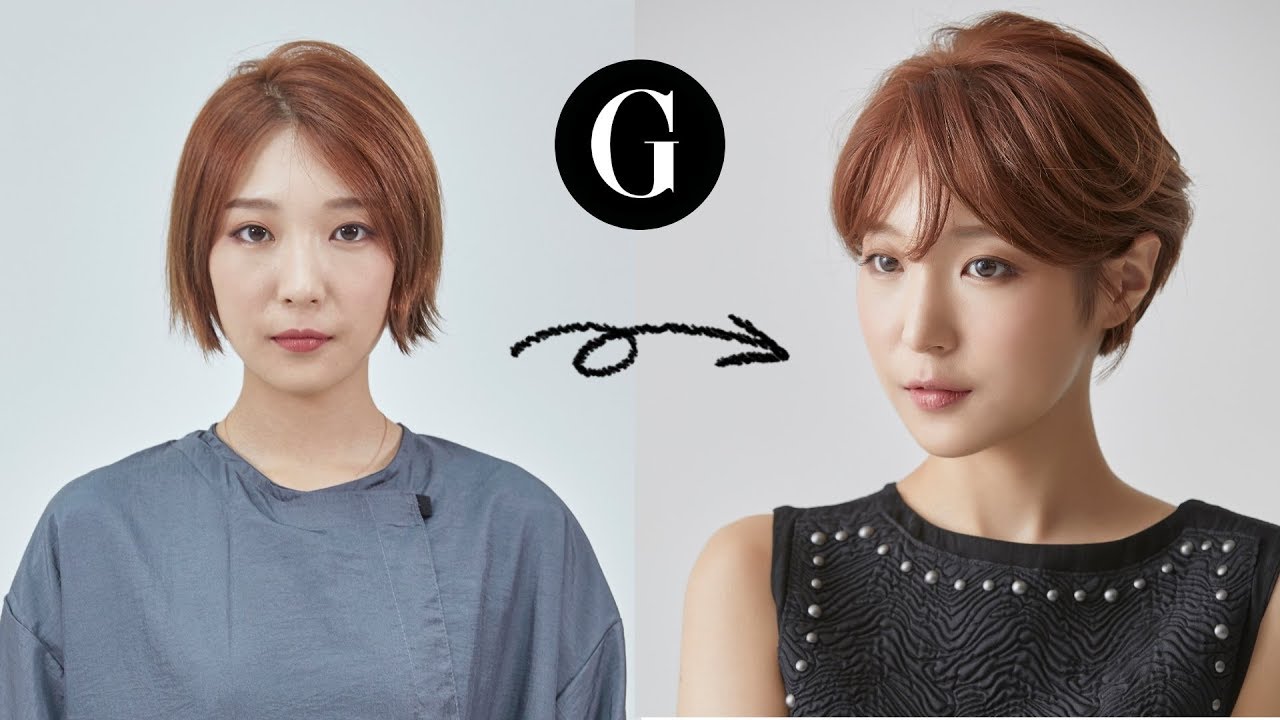 [그라피TV] {ENG SUB} 덥수룩한 단발 예쁘게 기를 수 있는 커트 스타일(김상희) Asian(korean) haircut woman's shortcut tutorial