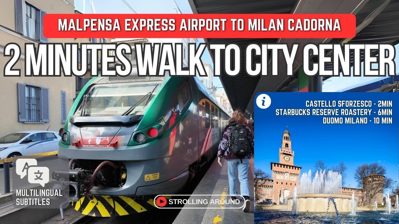 MALPENSA AIRPORT TO MILAN CITY CENTER THE  QUICKEST WAY - 2 MINUTES WALK TO MILAN TOURISTIC SPOTS
