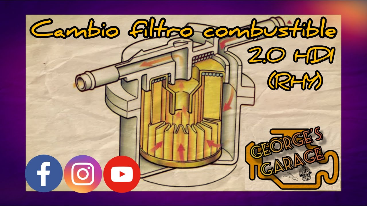Cambio de filtro de combustible 2.0 HDI (RHY)