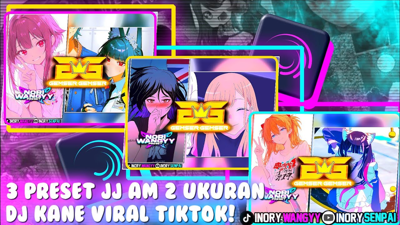 3 PRESET 2 UKURAN ☕ DJ TOMODA, DJ AKU SUGEZ, DAN DJ KANE VIRAL TIKTOK 😋🔥